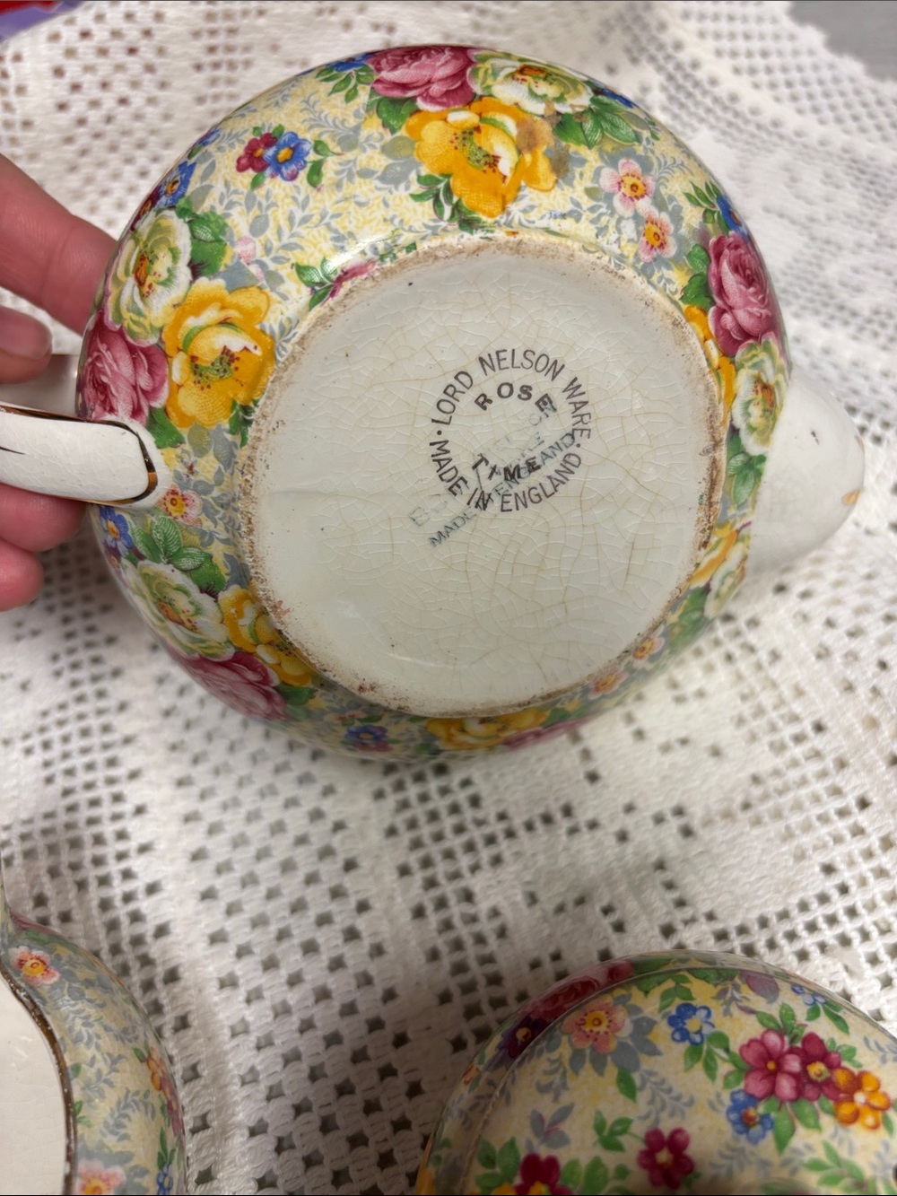 Lord Nelson Rose Time Stacking tea set Made in England - Picture 9 of 13